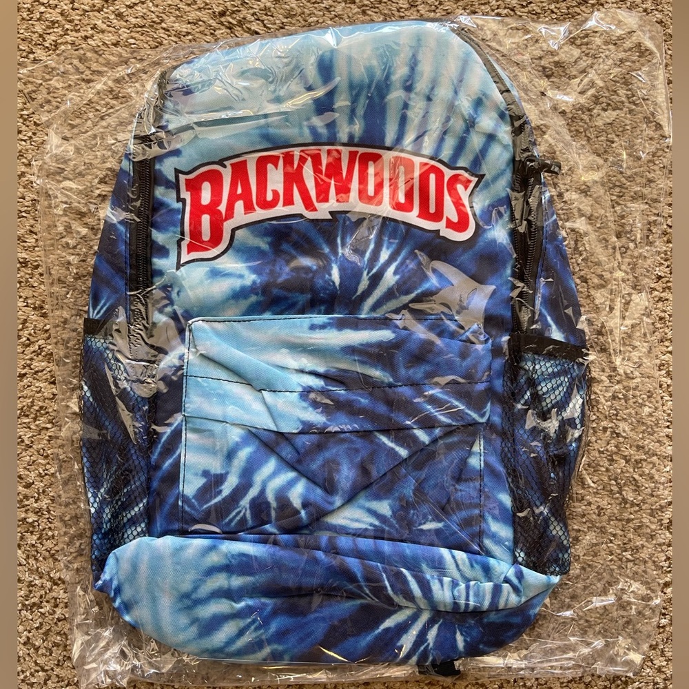 Backwoods Blue Tie-Dye Backpack